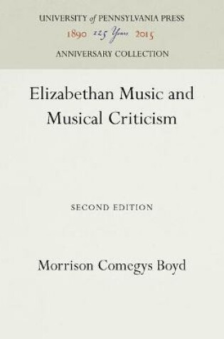 Cover of Elizabeth Music Pb