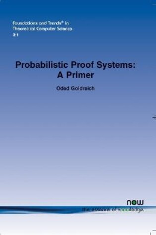 Cover of Probabilistic Proof Systems