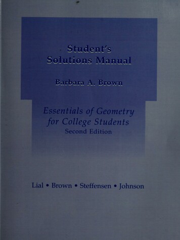 Book cover for Student Solutions Manual for Essentials of Geometry for College Students