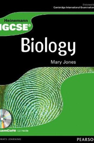 Cover of Heinemann IGCSE Biology Student Book with Exam Cafe CD