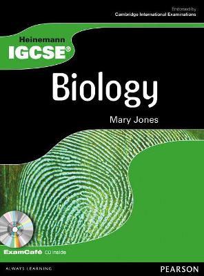 Cover of Heinemann IGCSE Biology Student Book with Exam Cafe CD