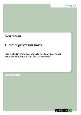 Book cover for Diesmal geht's um mich