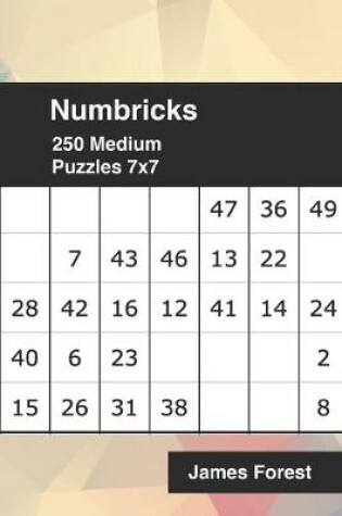 Cover of 250 Numbricks 7x7 medium puzzles
