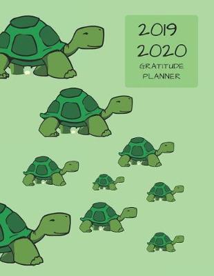 Book cover for 2019 2020 15 Months Turtles Tortoise Gratitude Journal Daily Planner