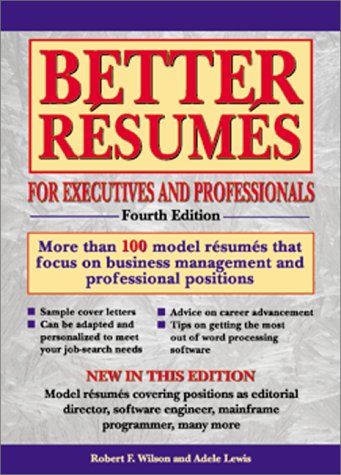 Book cover for Better Resumes for Executives and Professionals
