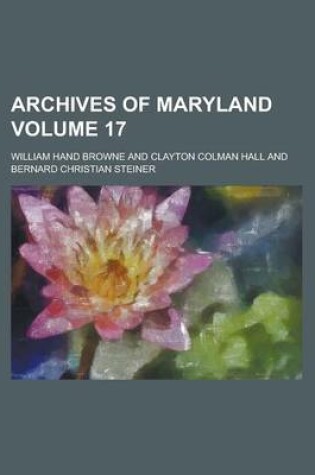 Cover of Archives of Maryland (V.69)