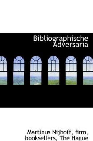 Cover of Bibliographische Adversaria