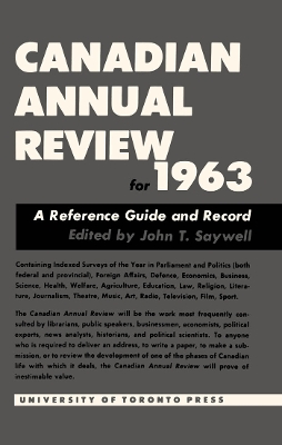 Book cover for Cdn Annual Review 1963