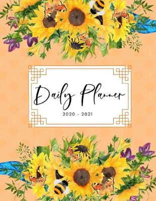 Book cover for 2020 2021 15 Months Sunflowers Daily Planner