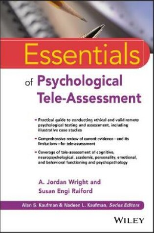 Cover of Essentials of Psychological Tele-Assessment