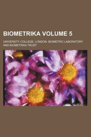 Cover of Biometrika Volume 5