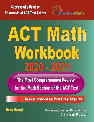 Book cover for ACT Math Workbook 2020 - 2021