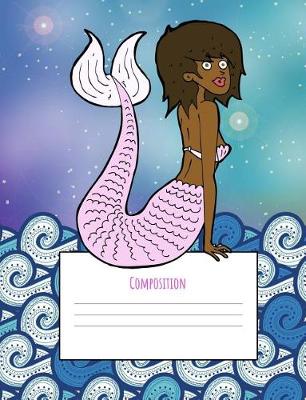 Book cover for Sunset Mermaid Composition notebook