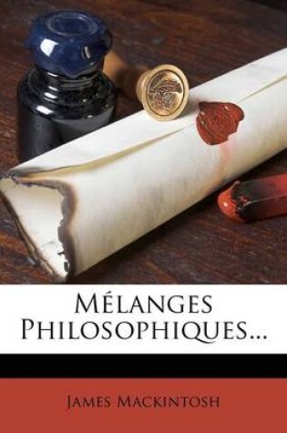 Cover of Melanges Philosophiques...