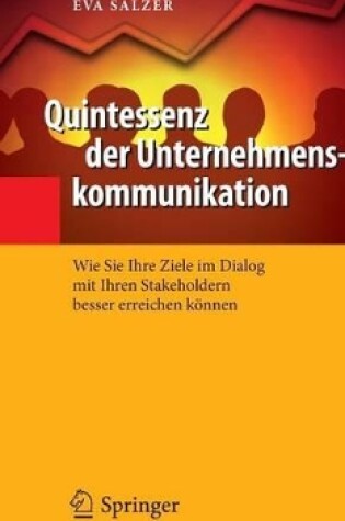 Cover of Quintessenz Der Unternehmenskommunikation