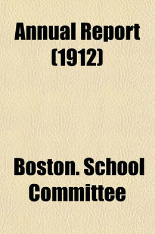 Cover of Annual Report (1912)