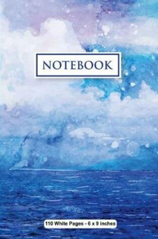 Cover of Notebook 110 White Pages 6x9 inches