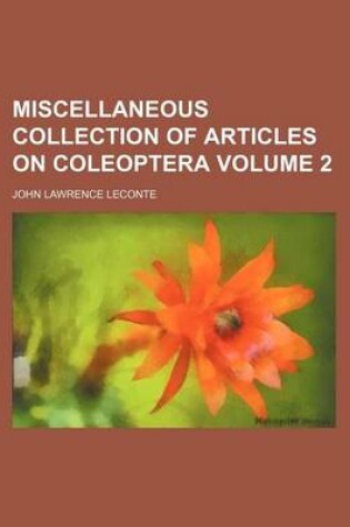 Cover of Miscellaneous Collection of Articles on Coleoptera Volume 2