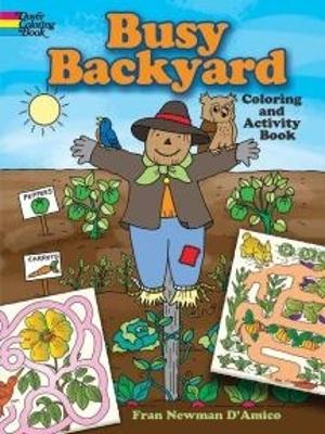 Book cover for Busy Backyard Coloring and Activity Book