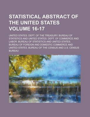 Book cover for Statistical Abstract of the United States Volume 16-17