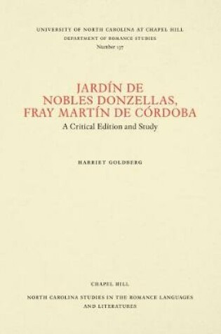 Cover of Jardin de nobles donzellas, Fray Martin de Cordoba