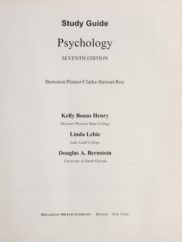 Book cover for Study Guide Psychology