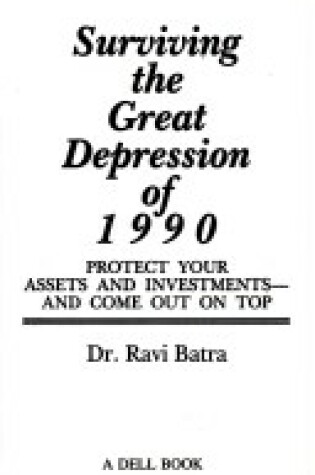 Cover of Surviving the Great Depression of 1990