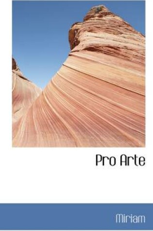 Cover of Pro Arte