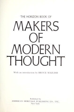 Cover of Makers of Modern Thought