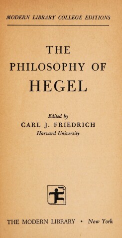 Book cover for Philosophy Hegel
