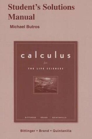 Cover of Student Solutions Manual for Calculus for the Life Sciences