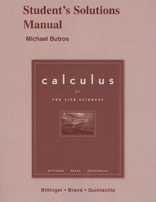 Book cover for Student Solutions Manual for Calculus for the Life Sciences