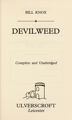 Book cover for Devilweed