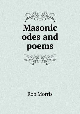 Book cover for Masonic odes and poems