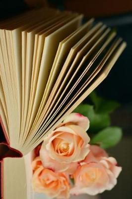 Book cover for Beautiful Pink Roses and an Open Book Journal