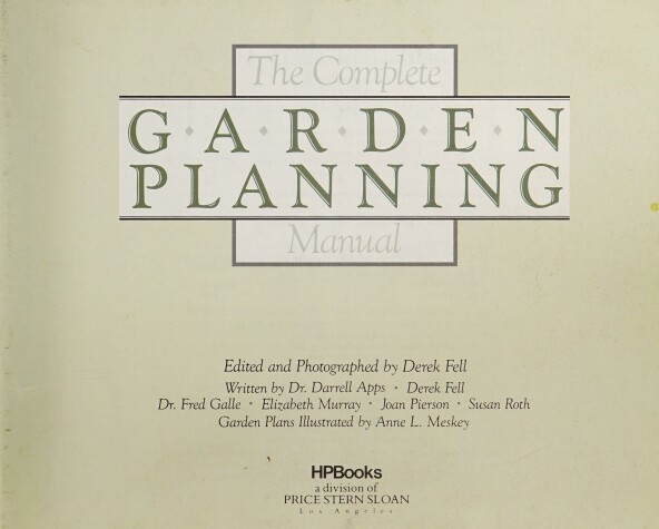 Book cover for Complete Garden Plan