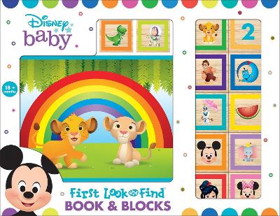 Cover of Disney Baby: First Look and Find Book & Blocks