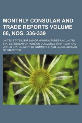 Cover of Monthly Consular and Trade Reports Volume 88, Nos. 336-339