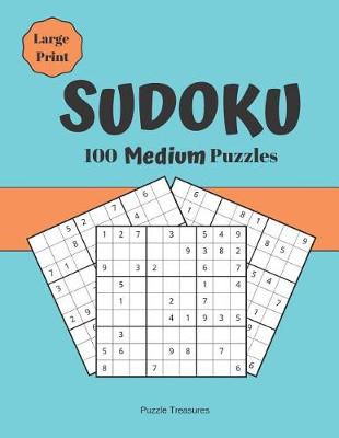 Book cover for Sudoku 100 Medium Large Print Puzzles