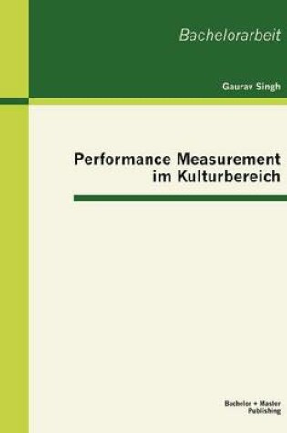 Cover of Performance Measurement im Kulturbereich