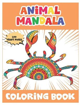 Book cover for Animal Mandala Coloring Book