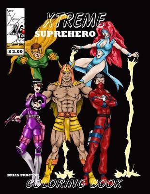 Cover of Xtreme Superhero Coloring Book
