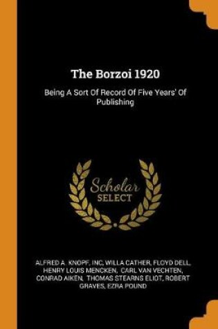 Cover of The Borzoi 1920