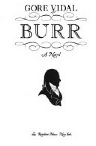 Cover of Burr a Novel