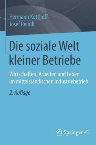 Cover of Die soziale Welt kleiner Betriebe