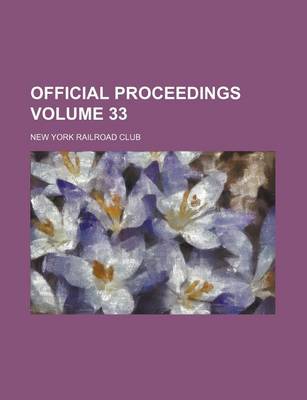 Book cover for Official Proceedings Volume 33