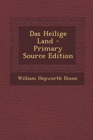 Cover of Das Heilige Land