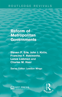 Cover of Reform of Metropolitan Governments