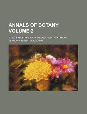 Book cover for Annals of Botany Volume 2