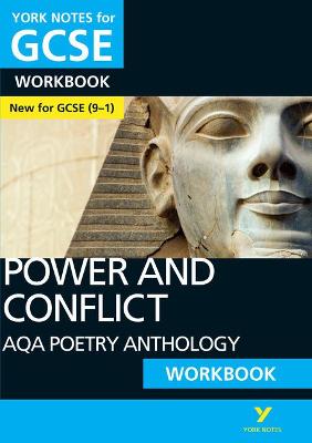 Cover of AQA Poetry Anthology - Power and Conflict: York Notes for GCSE Workbook everything you need to catch up, study and prepare for and 2023 and 2024 exams and assessments